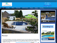 Tablet Screenshot of creativepoolbuilder.com